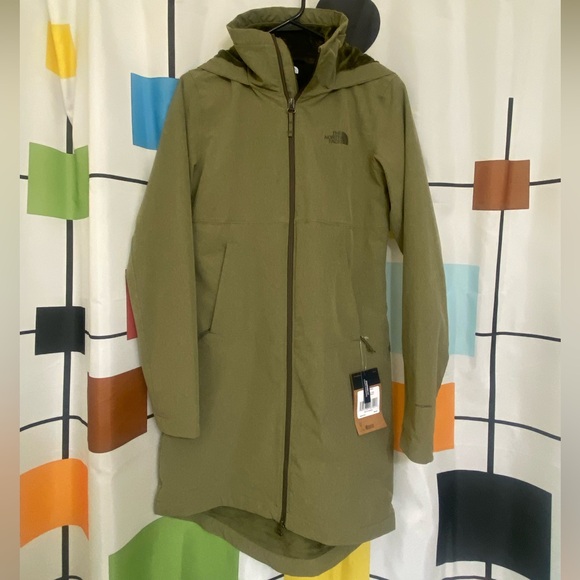 THE NORTH FACE Women's Shelbe Raschel Parka Length With Hood - olive small NWT - Picture 6 of 10